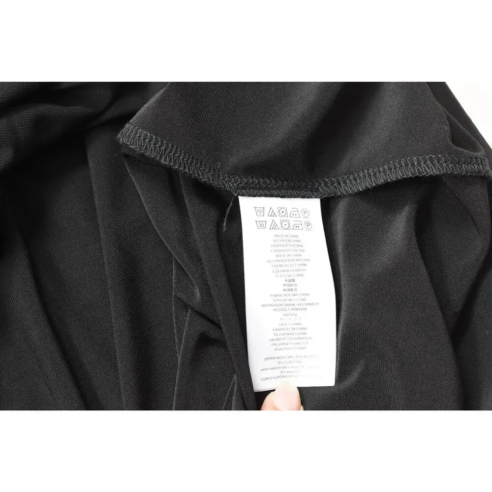 Michael Michael Kors Womens 3X Black Velvet Front Twist Long Sleeve Blouse New W